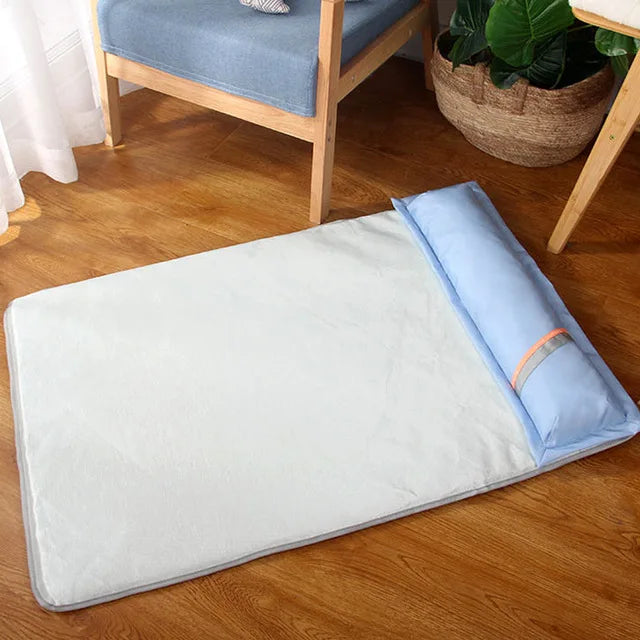 Matelas Rafraîchissant avec Oreiller pour Chien – Confort & Fraîcheur Garantis