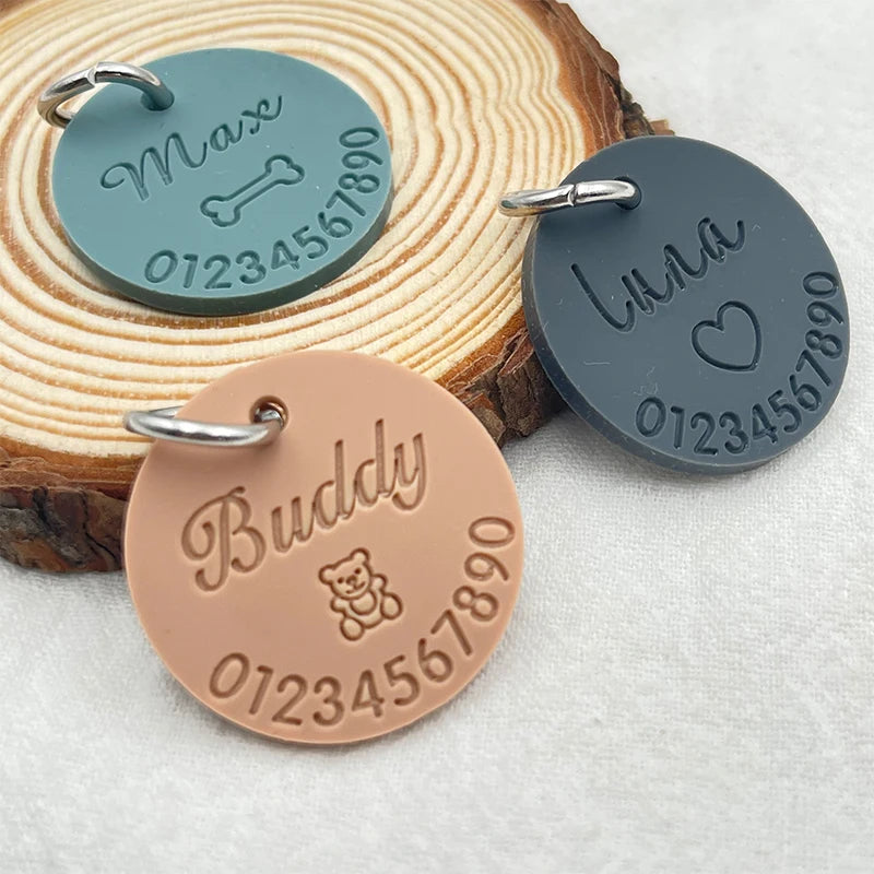 Médaille Silicone Personnalisée pour Chien et Chat – Colorée et unique