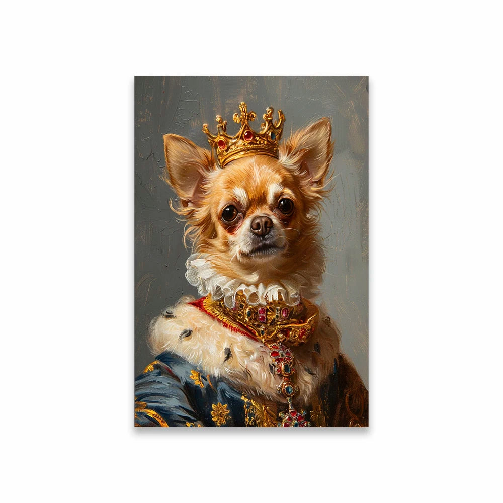 Portrait Royal Personnalisé de votre Animal d'après Photo
