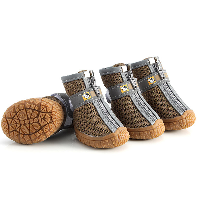 Chaussons Hiver pour Chien – Semelles Antidérapantes Epaisses & Chaudes | Lot de 4