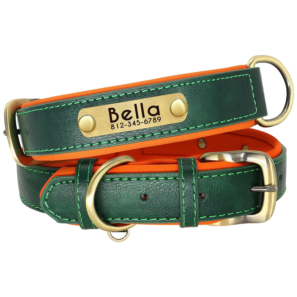 Collier en Cuir PU Personnalisé pour Chien – Chic et personnalisé