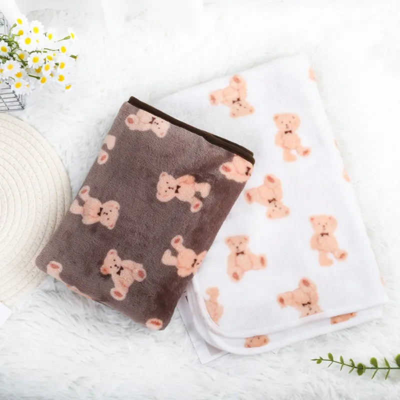 Couverture en Velours Polaire Douce Multiusage pour Chien et Chat | Chaude & Douilette | 60x40 à 100x76cm