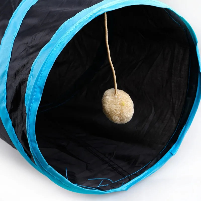 Tunnel de Jeu Pliable pour Chat – Cache-cache, poursuite & sieste garantis !