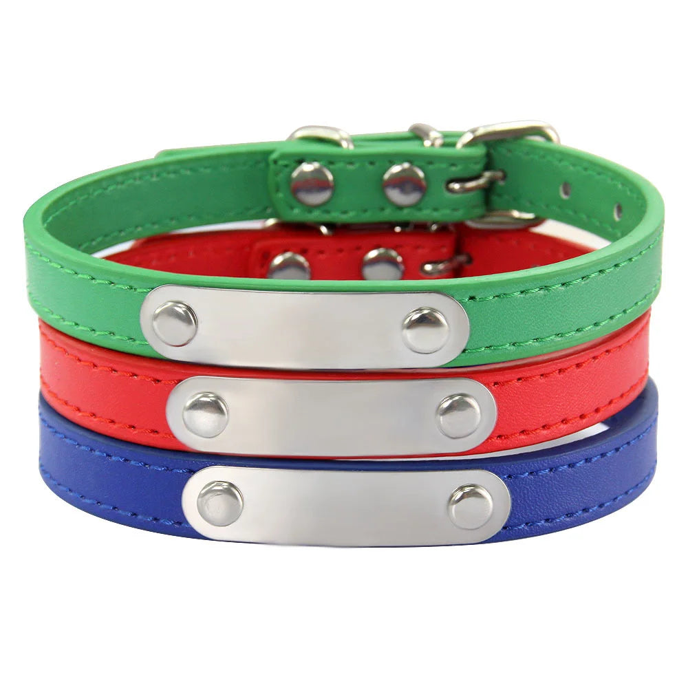 Collier en Cuir PU Personnalisé pour Chien et Chat – Pour eux deux, à leur image