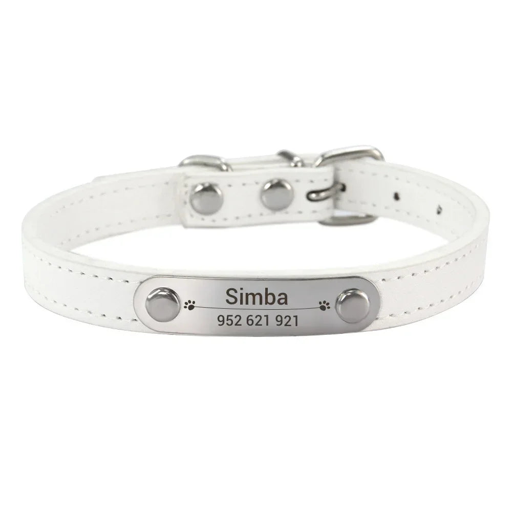 Collier en Cuir PU Personnalisé pour Chien et Chat – Pour eux deux, à leur image