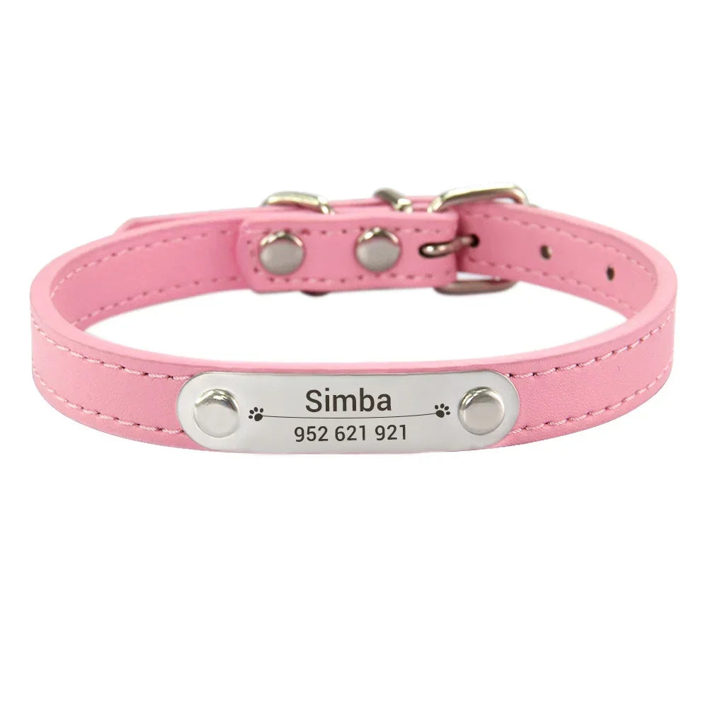 Collier en Cuir PU Personnalisé pour Chien et Chat – Pour eux deux, à leur image