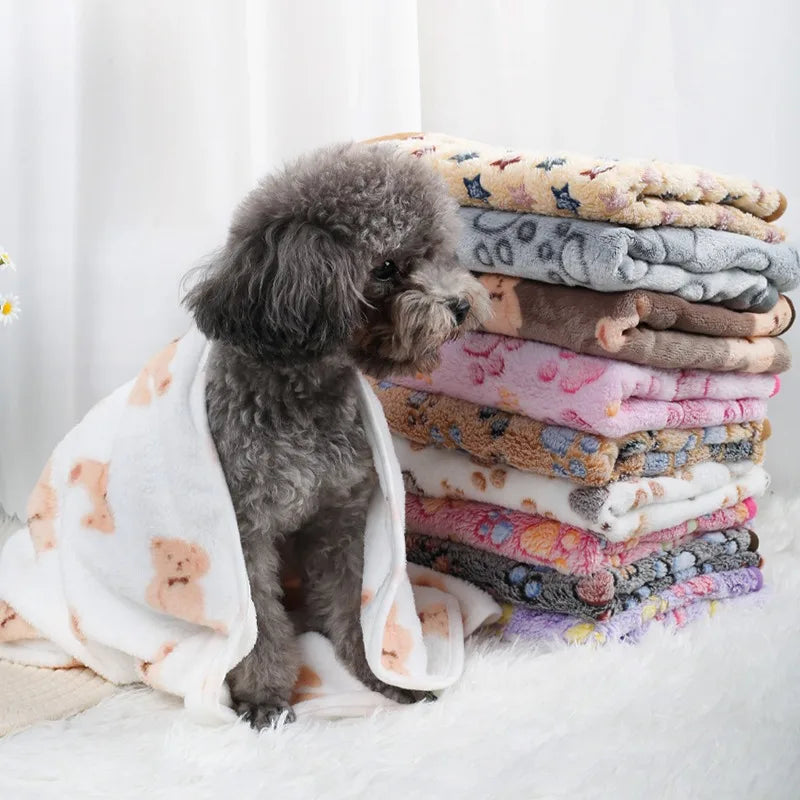 Couverture en Velours Polaire Douce Multiusage pour Chien et Chat | Chaude & Douilette | 60x40 à 100x76cm