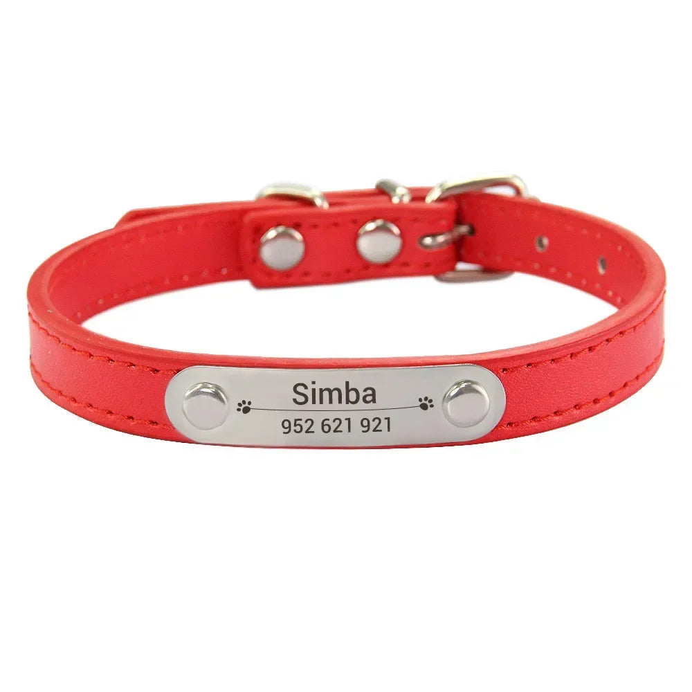 Collier en Cuir PU Personnalisé pour Chien et Chat – Pour eux deux, à leur image