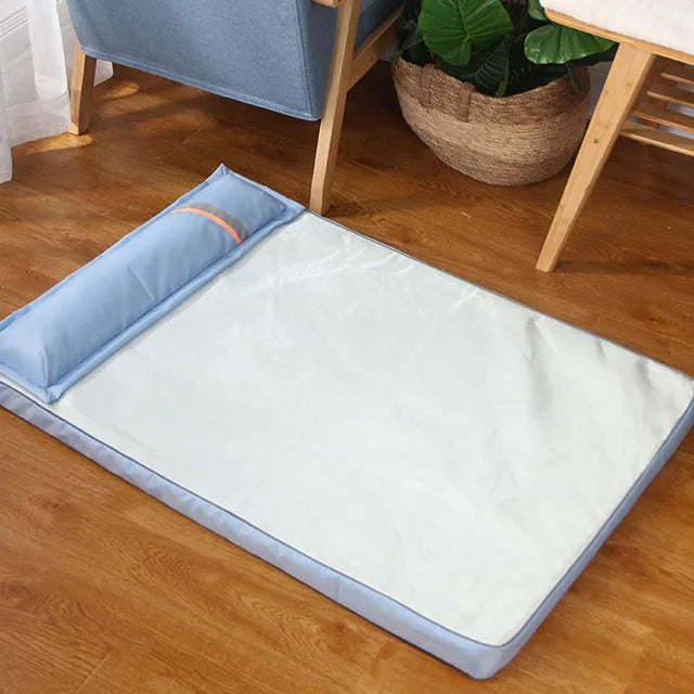 Matelas Rafraîchissant avec Oreiller pour Chien – Confort & Fraîcheur Garantis