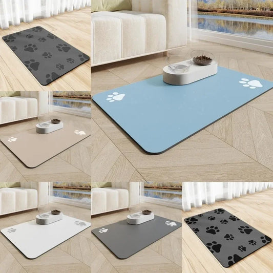 Tapis de Repas Absorbant pour Chien et Chat – Fini les éclaboussures !