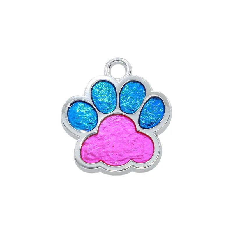 Médaille Pailletée – Gravée et Personnalisable pour Chien et Chat