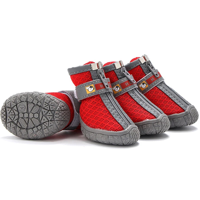 Chaussons Hiver pour Chien – Semelles Antidérapantes Epaisses & Chaudes | Lot de 4