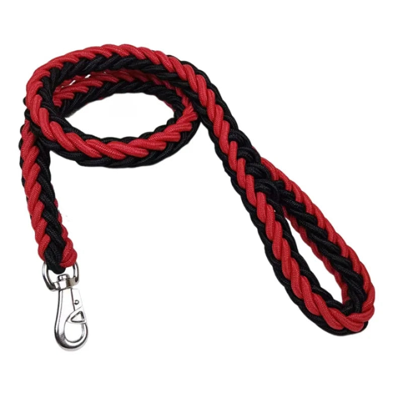 Laisse Tressée en Nylon pour Grand Chien – Solide comme un roc