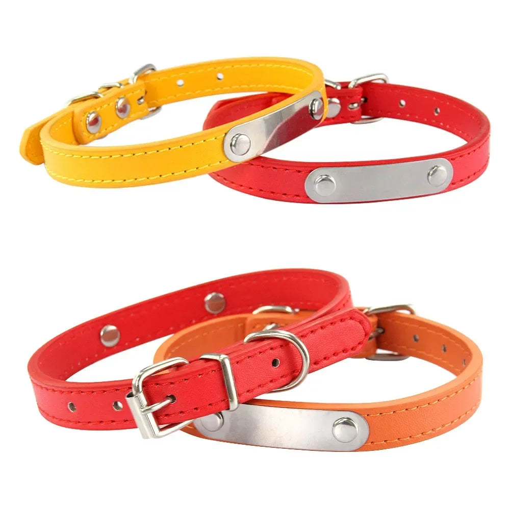 Collier en Cuir PU Personnalisé pour Chien et Chat – Pour eux deux, à leur image