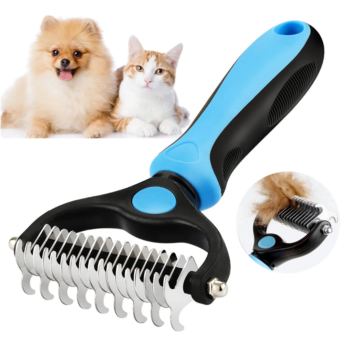 Brosse Démêlante Professionnelle pour Chien et Chat