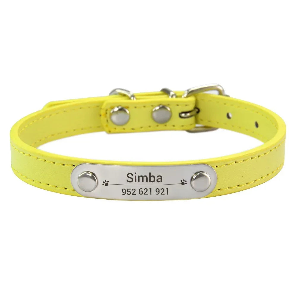 Collier en Cuir PU Personnalisé pour Chien et Chat – Pour eux deux, à leur image
