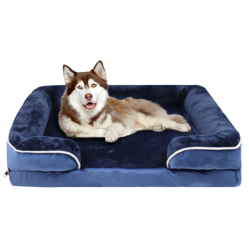 Lit Orthopédique pour Chien – Mousse Mémoire de Forme & Soutien Articulaire