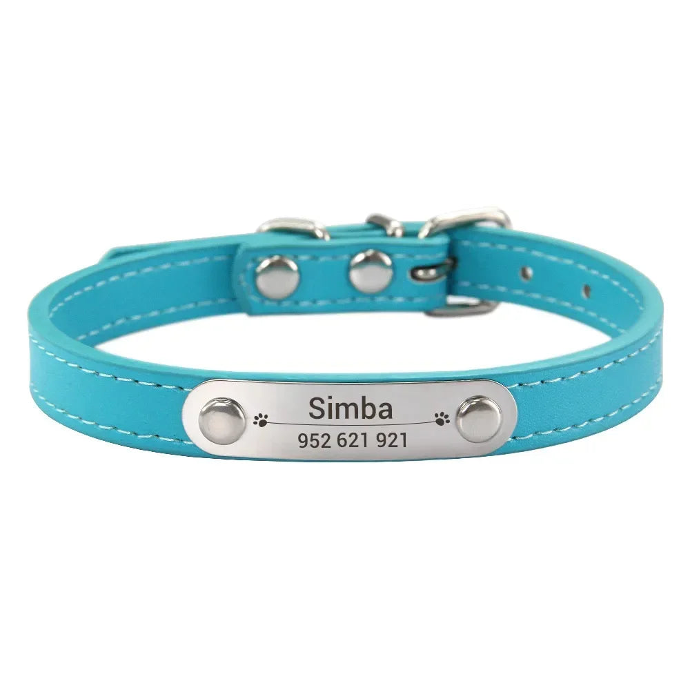 Collier en Cuir PU Personnalisé pour Chien et Chat – Pour eux deux, à leur image