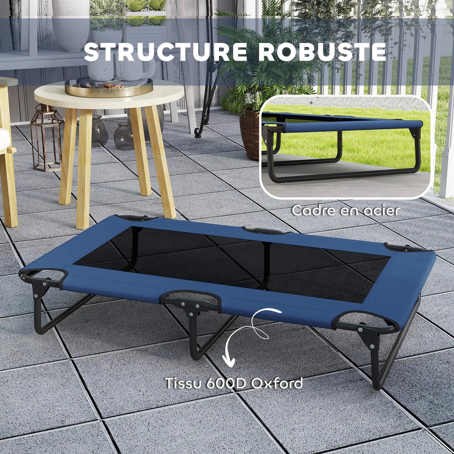 Lit d'été Surélevé Respirant – Pliable