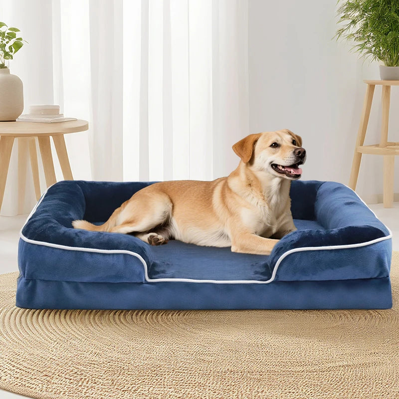 Lit Orthopédique pour Chien – Mousse Mémoire de Forme & Soutien Articulaire