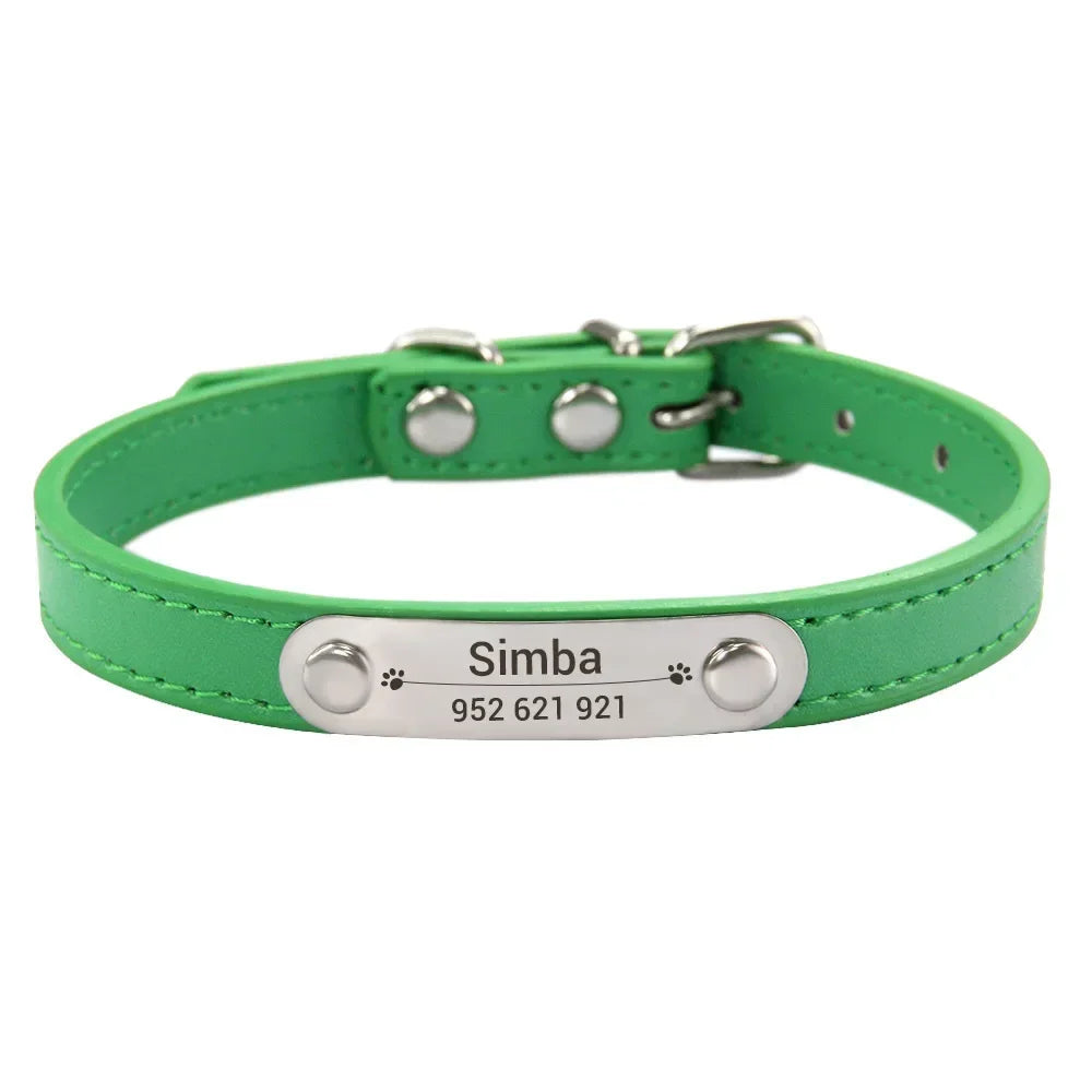 Collier en Cuir PU Personnalisé pour Chien et Chat – Pour eux deux, à leur image