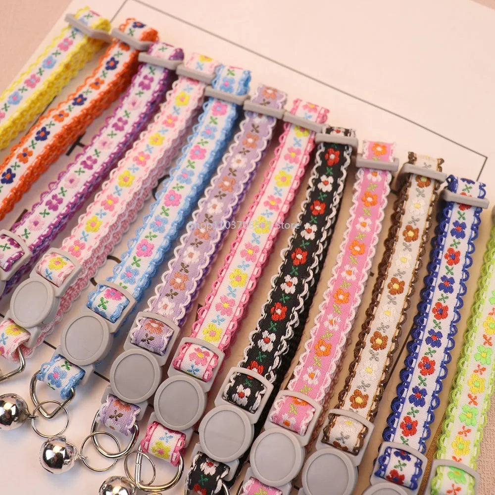 Collier Fleuri pour Chat – Féminin et délicat