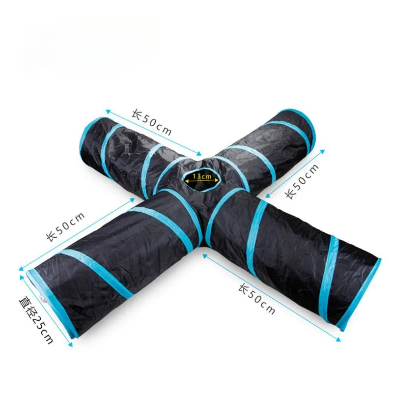 Tunnel de Jeu Pliable pour Chat – Cache-cache, poursuite & sieste garantis !