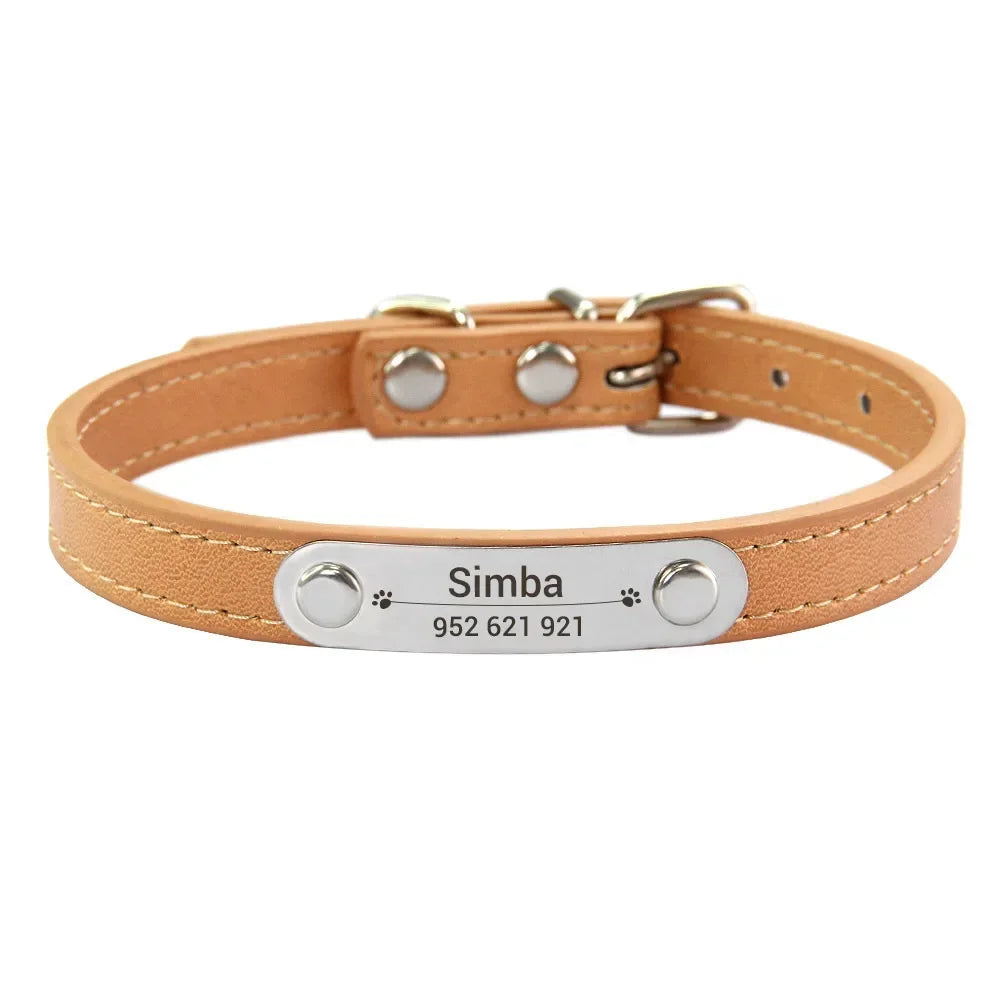 Collier en Cuir PU Personnalisé pour Chien et Chat – Pour eux deux, à leur image