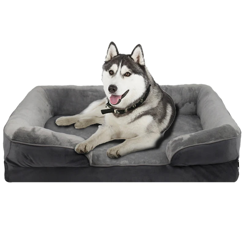 Lit Orthopédique pour Chien – Mousse Mémoire de Forme & Soutien Articulaire