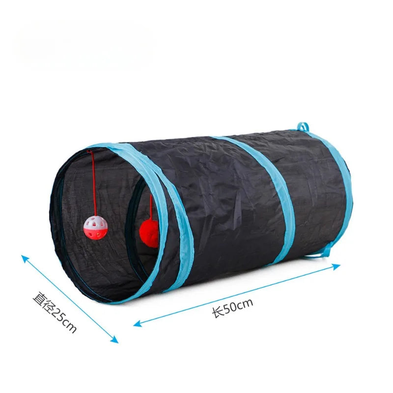 Tunnel de Jeu Pliable pour Chat – Cache-cache, poursuite & sieste garantis !
