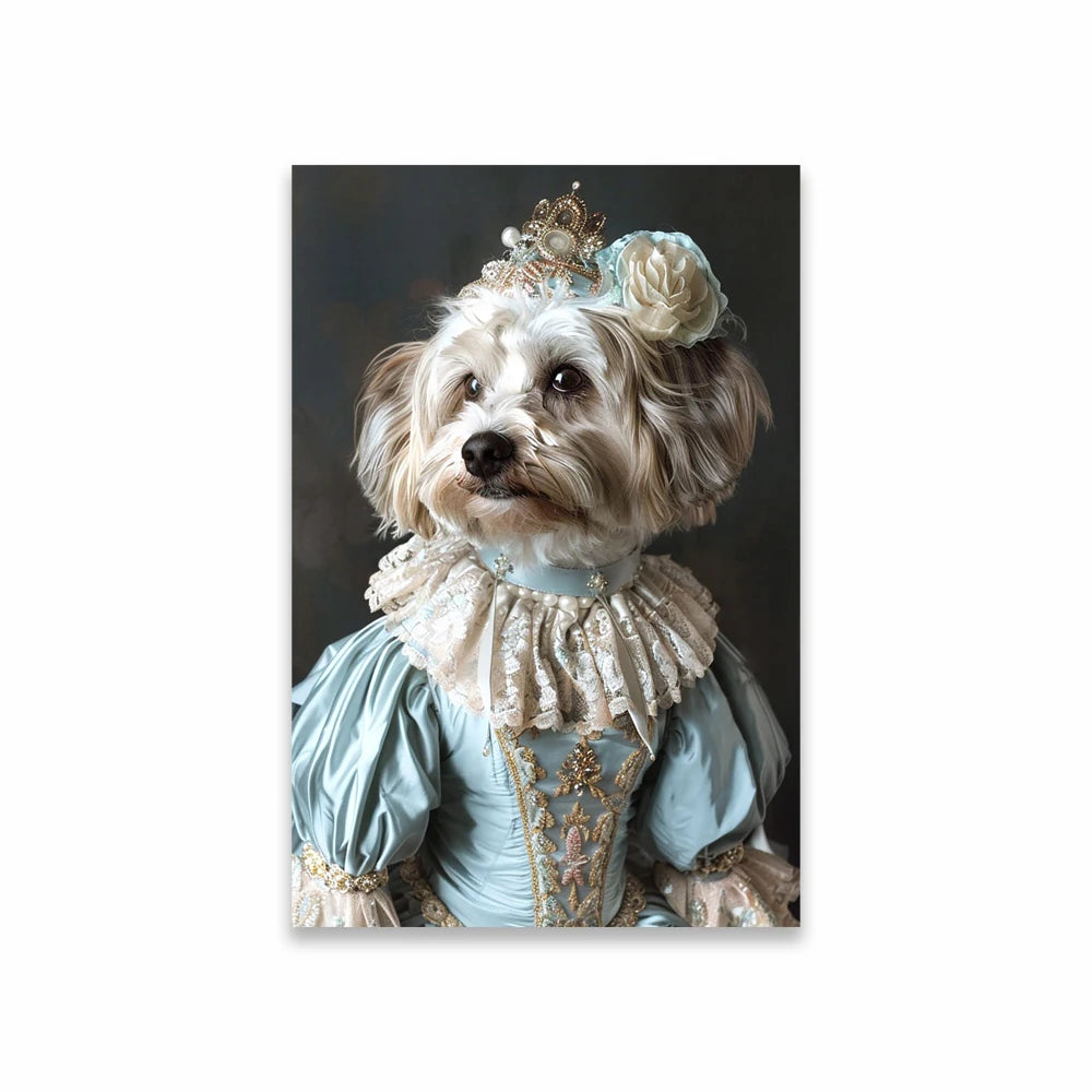 Portrait Royal Personnalisé de votre Animal d'après Photo