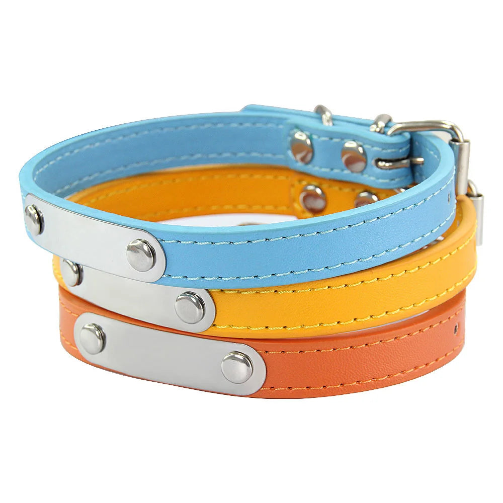 Collier en Cuir PU Personnalisé pour Chien et Chat – Pour eux deux, à leur image