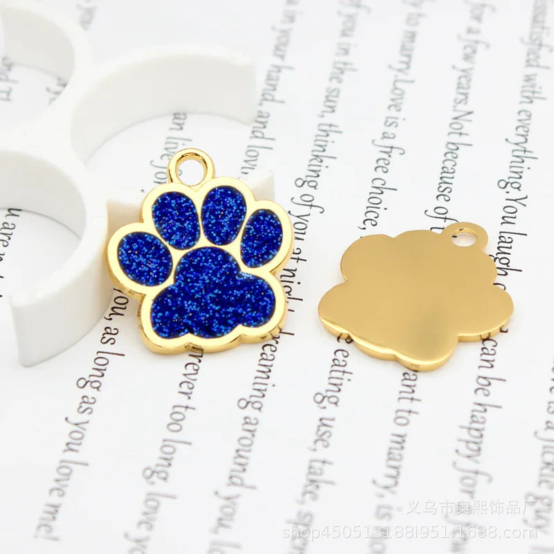 Médaille Pailletée – Gravée et Personnalisable pour Chien et Chat