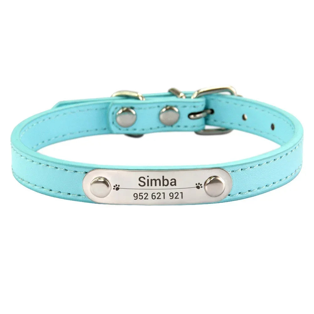 Collier en Cuir PU Personnalisé pour Chien et Chat – Pour eux deux, à leur image