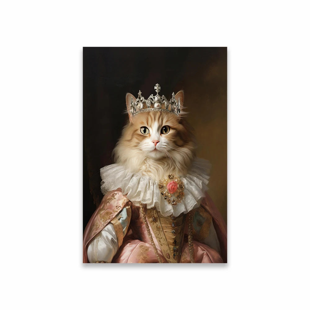 Portrait Royal Personnalisé de votre Animal d'après Photo