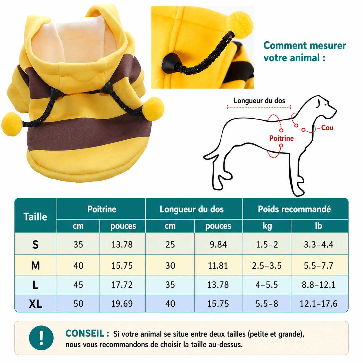 Costume Abeille pour Chat et Chien – Trop mignon pour résister