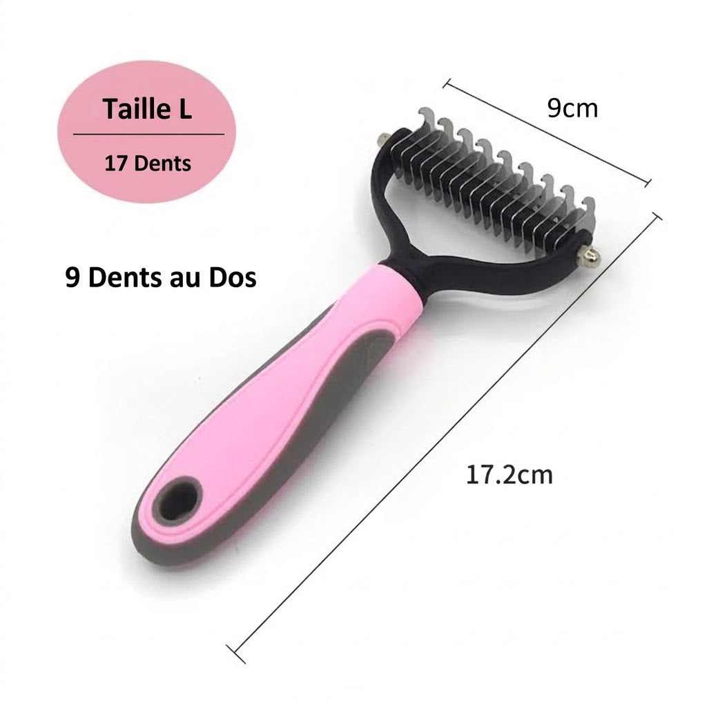 Brosse Démêlante Professionnelle pour Chien et Chat