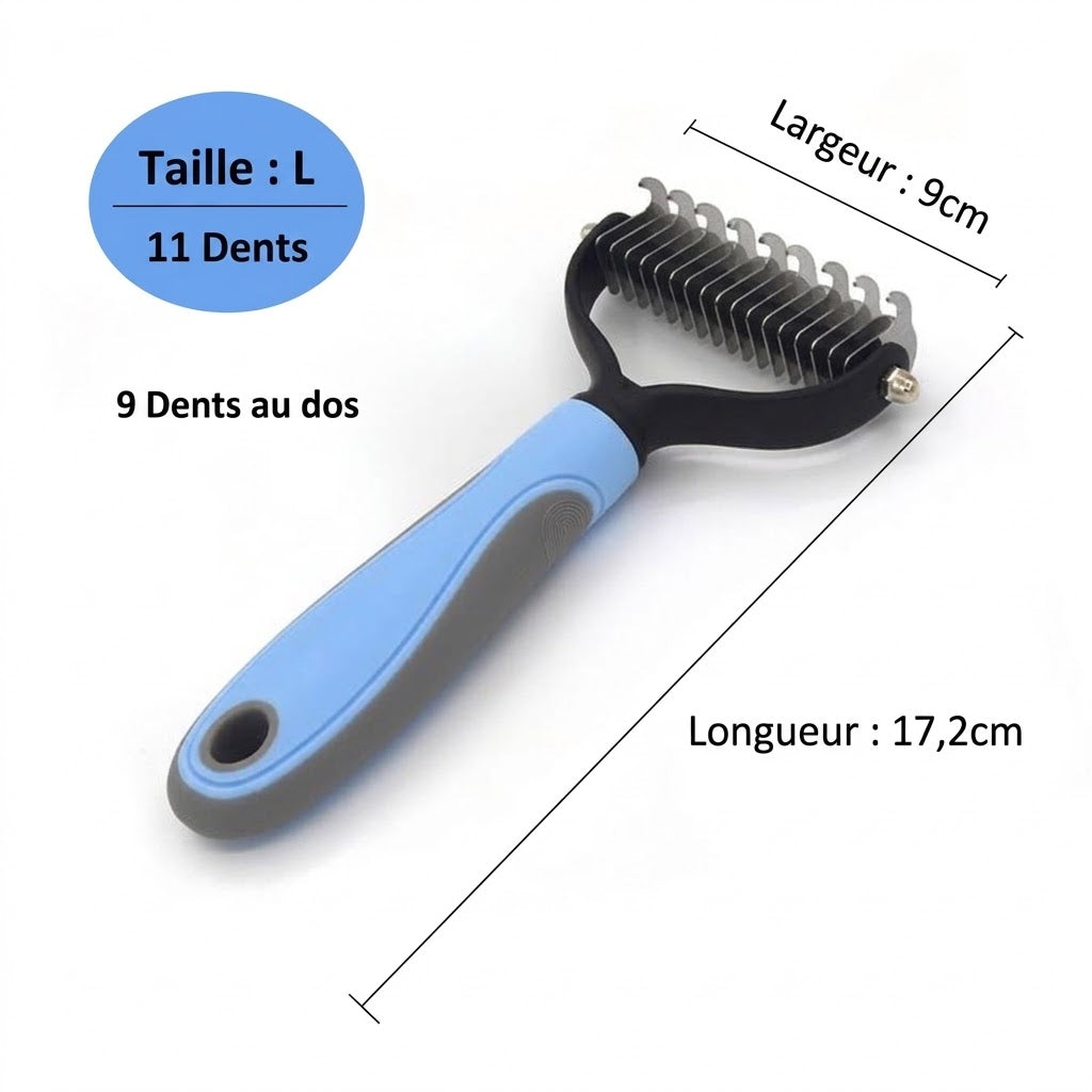 Brosse Démêlante Professionnelle pour Chien et Chat