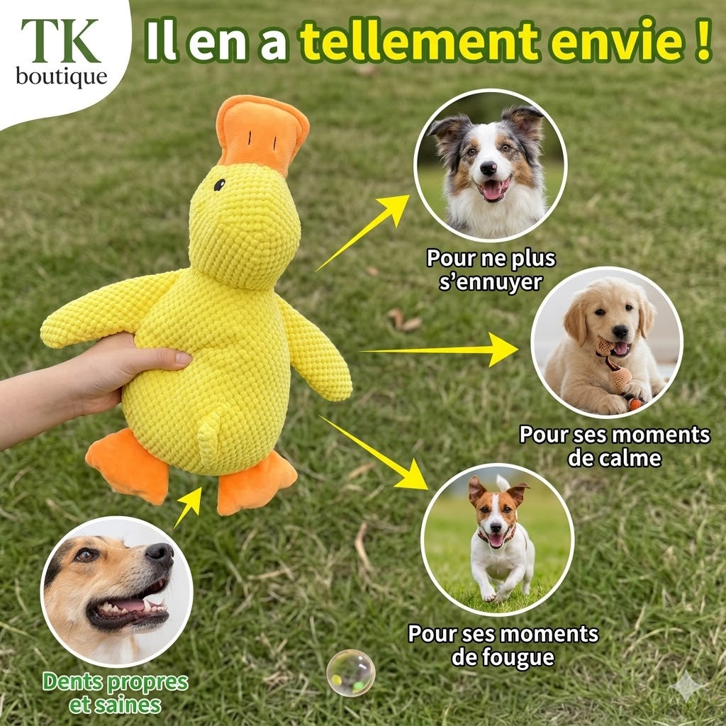 Jouet Sonore en Peluche pour Chien – Il adore, tu adores
