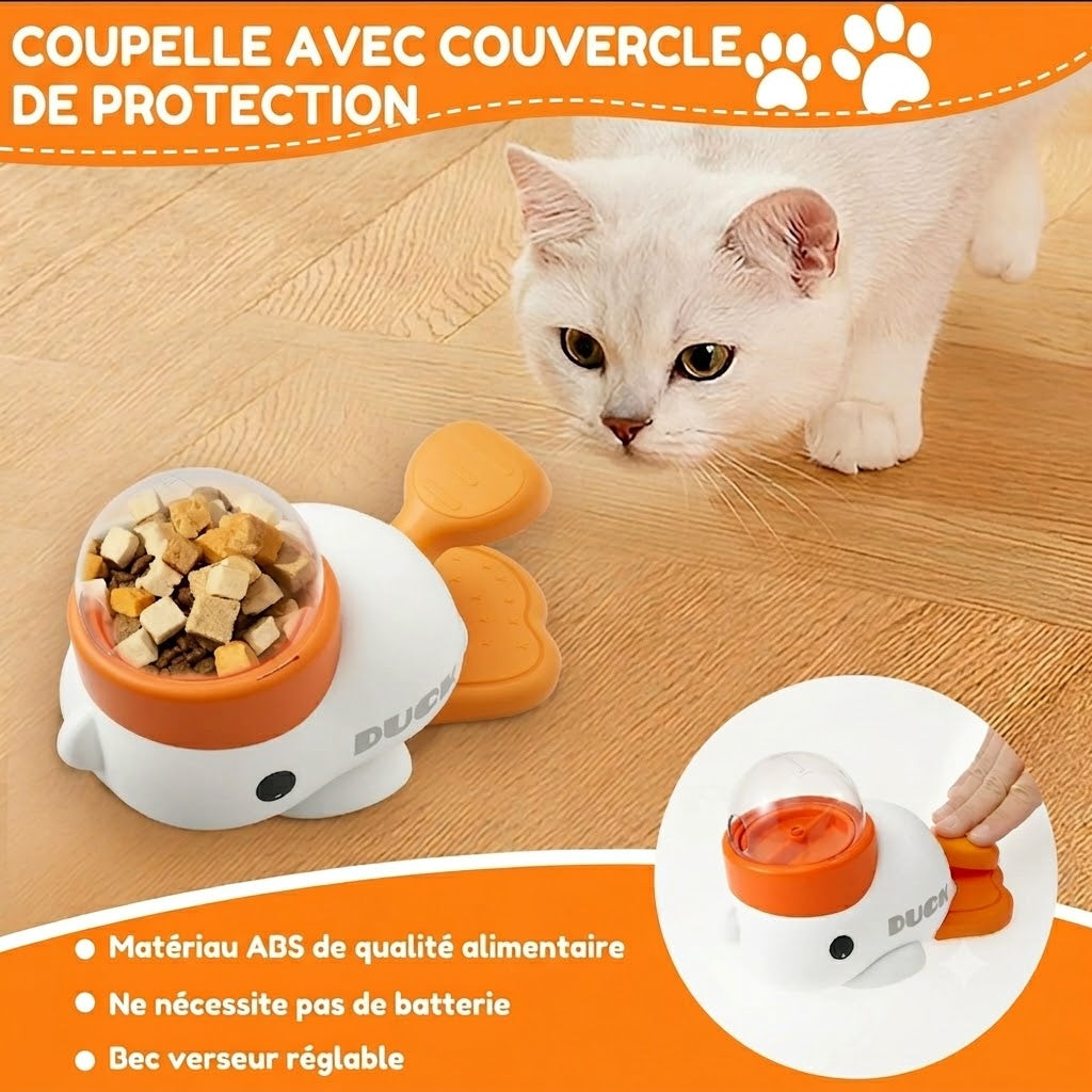 Distributeur de Friandises Canard – Jouet Interactif pour Chien et Chat