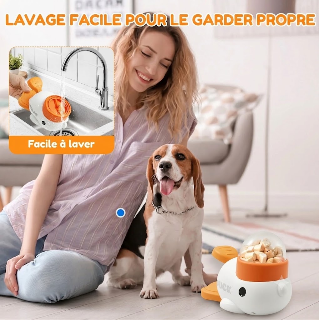 Distributeur de Friandises Canard – Jouet Interactif pour Chien et Chat