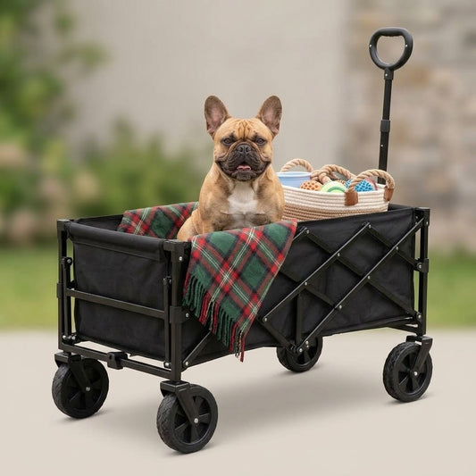 Chariot pliable pour chien – Hayon rabattable et tout-terrain