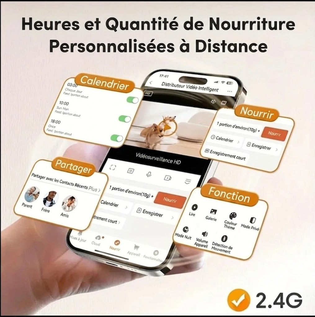 Mangeoire & Fontaine Connectée pour Chien et Chat – Caméra, WiFi & Programmable