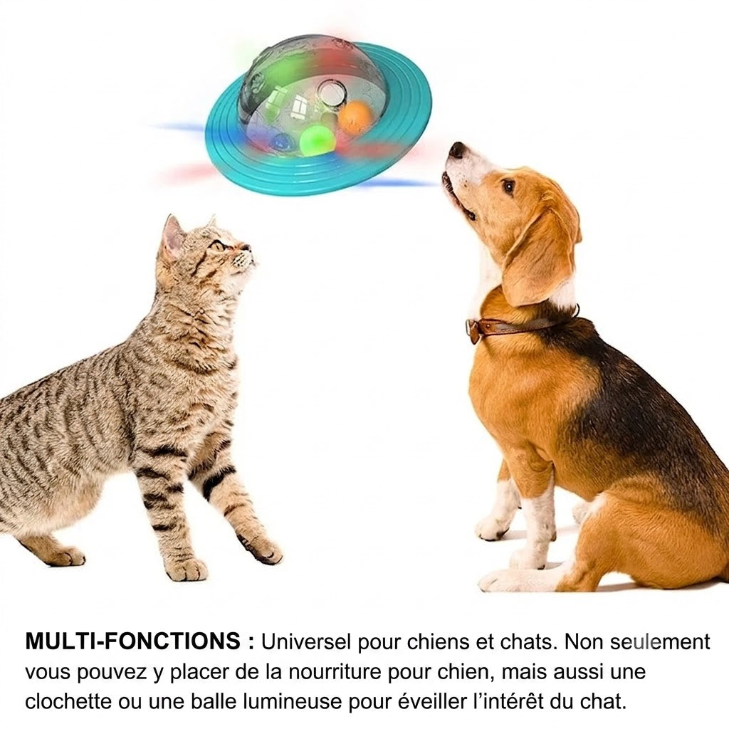 Jouet Distributeur Interactif pour Chien –  Frisbee & Distributeur de Friandises