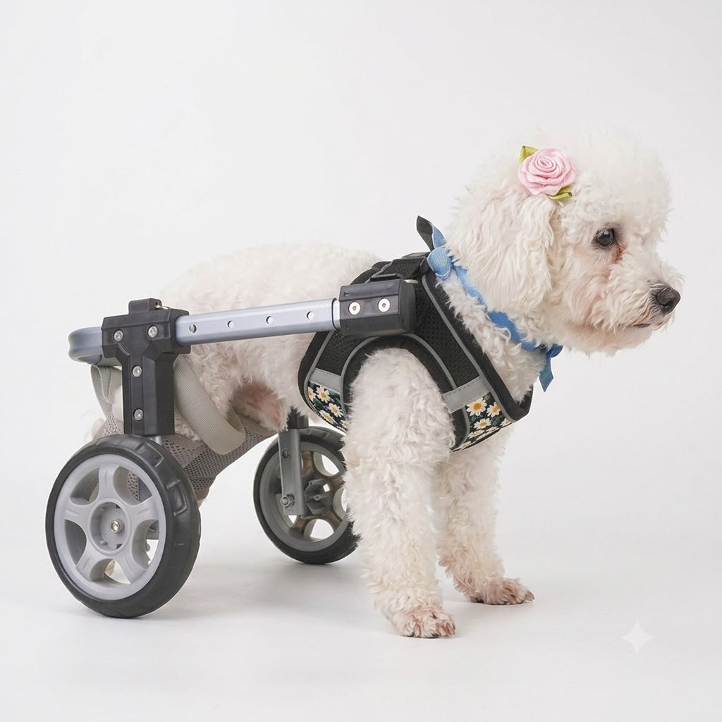 Fauteuil roulant pour pieds arrière, Support auxiliaire arrière, pour animaux de compagnie handicapés, rééducation par paralysie, fauteuil roulant léger pour chien