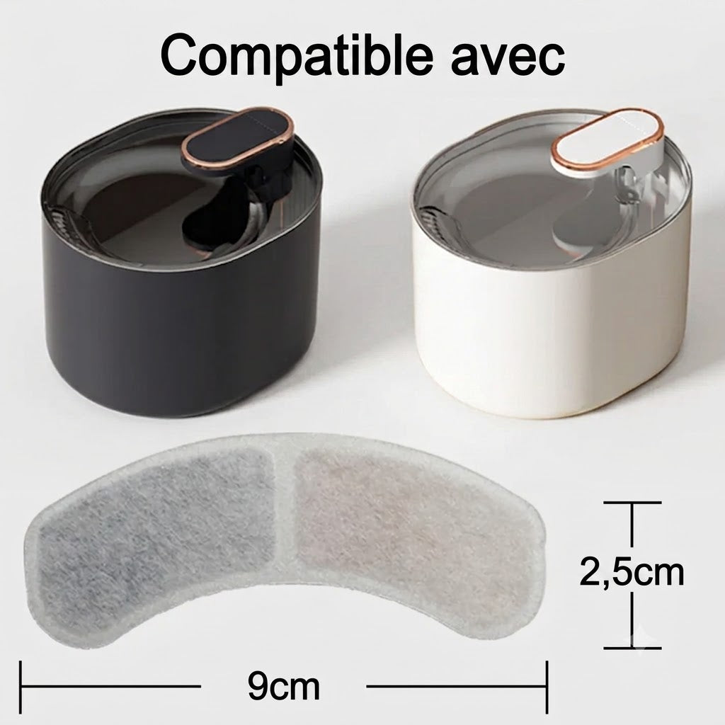 Filtres de Remplacement pour Fontaine à Eau Chat et Chien – Charbon Actif