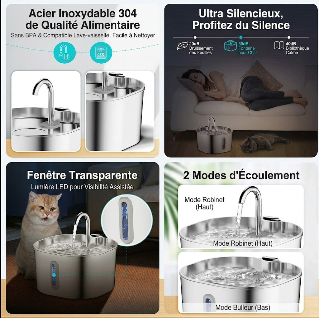 Mangeoire & Fontaine Connectée pour Chien et Chat – Caméra, WiFi & Programmable