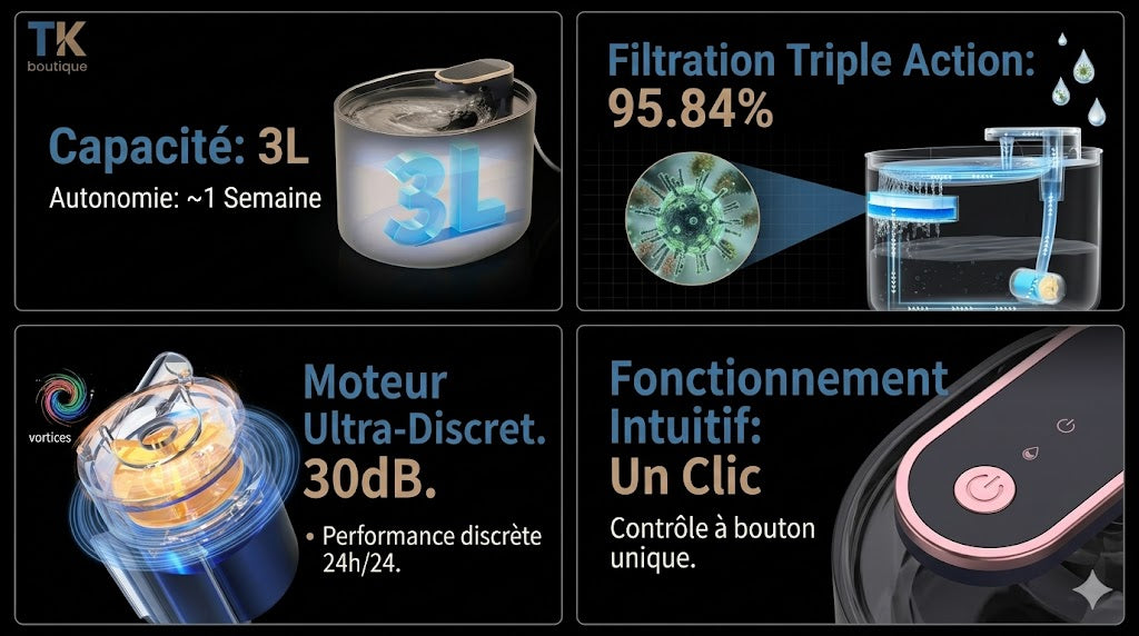Fontaine à Eau pour Chat et Chien – Toujours une eau fraîche