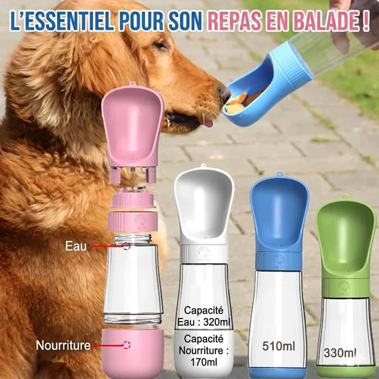 Gourde Twist Open Portable pour Chien et Chat – Hydratation express en promenade