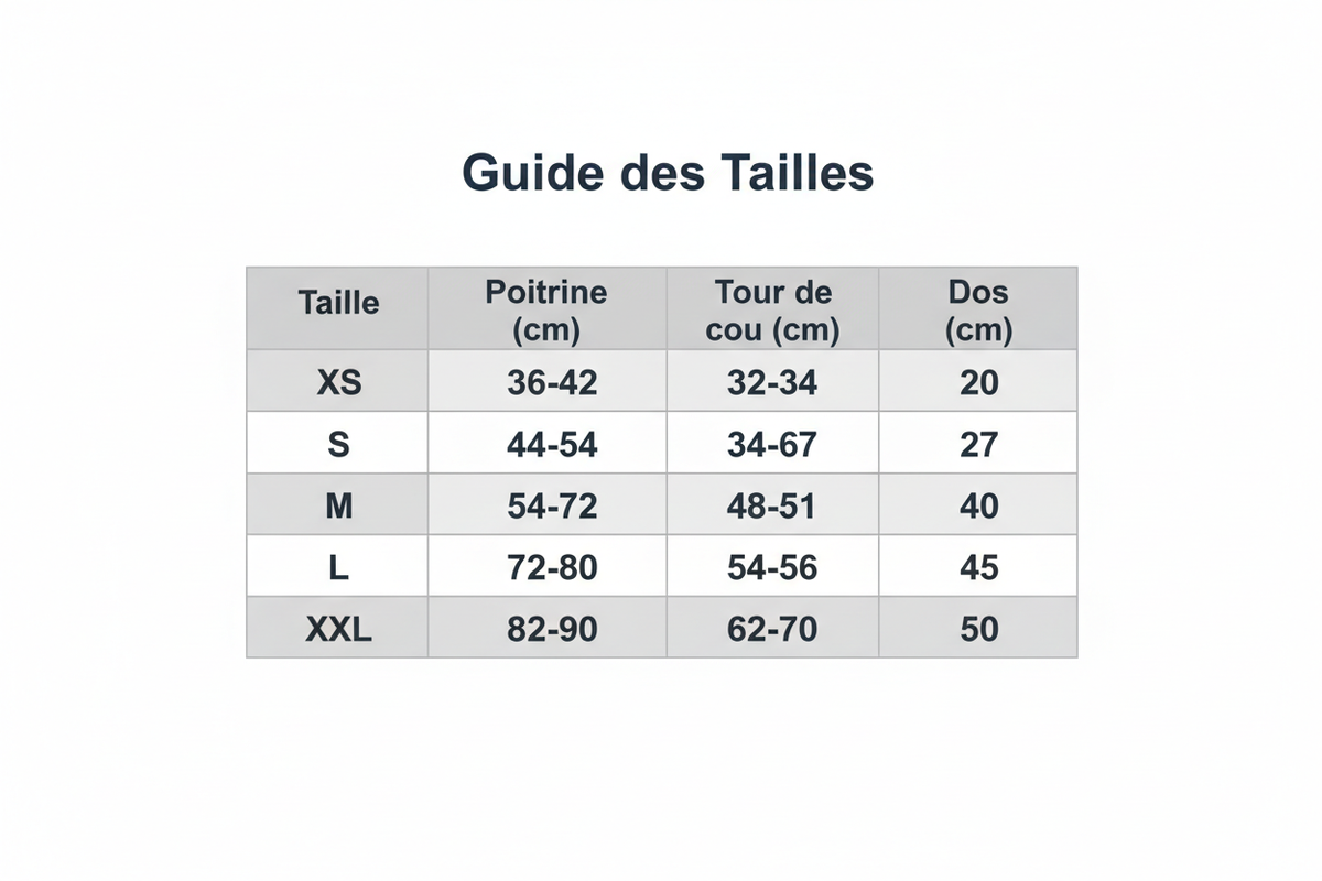 Guide des Tailles